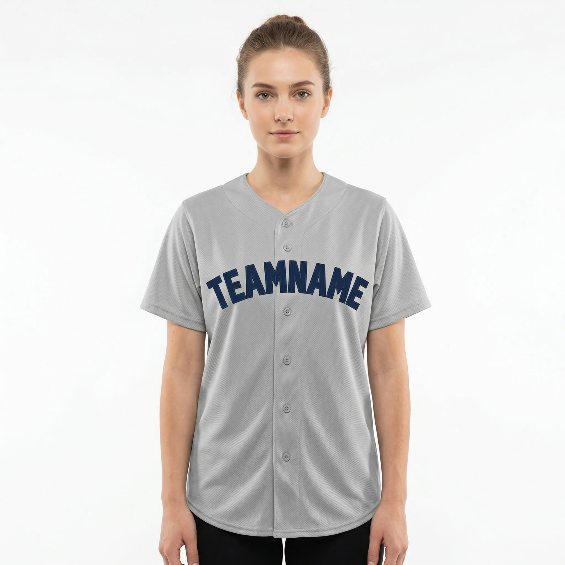 Custom Grey & Royal Blue Classic Fashion Baseball Jersey