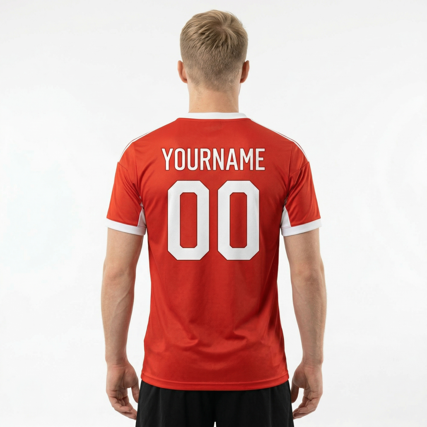Custom Red & White Custom Soccer Jersey