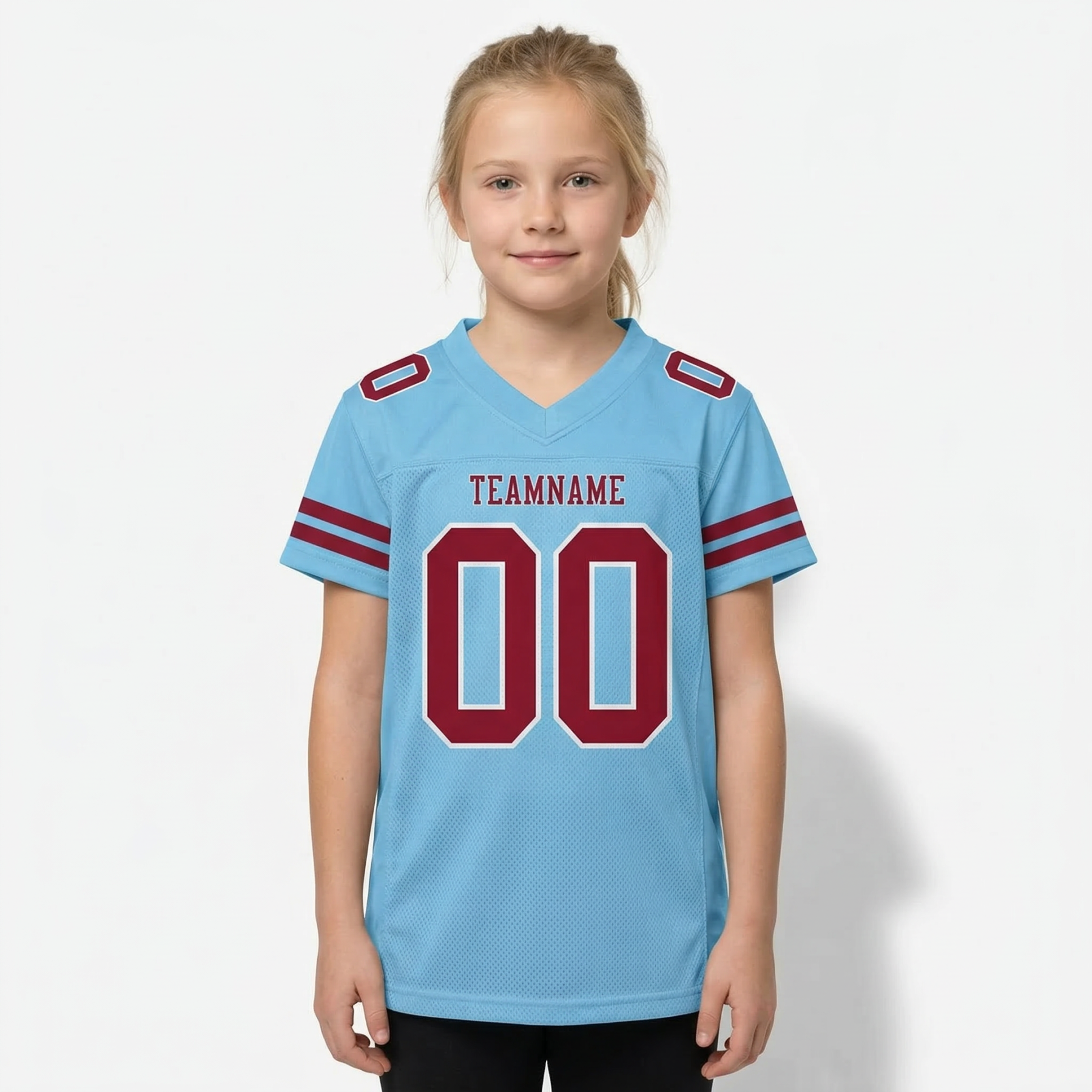 Custom Blue & Red/White Football Jersey