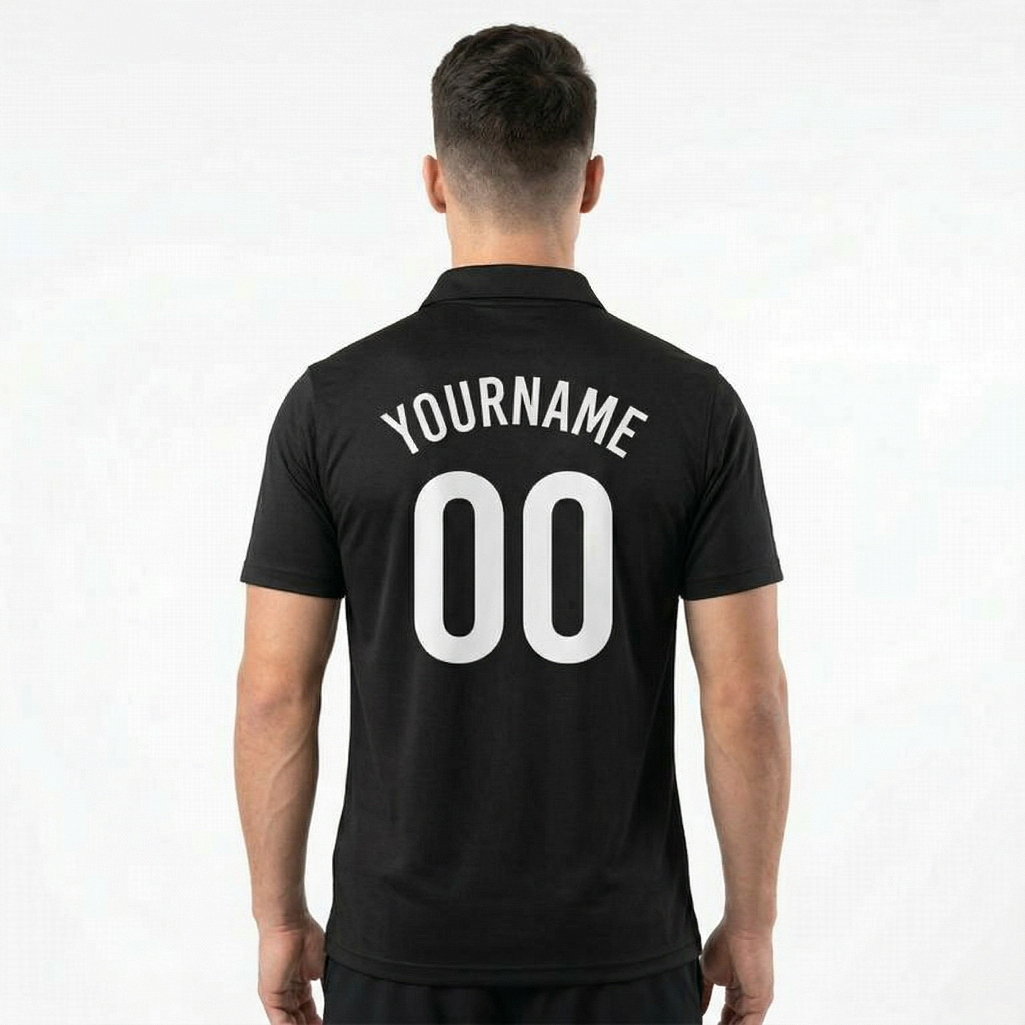 Custom Black & White Custom Soccer Jersey