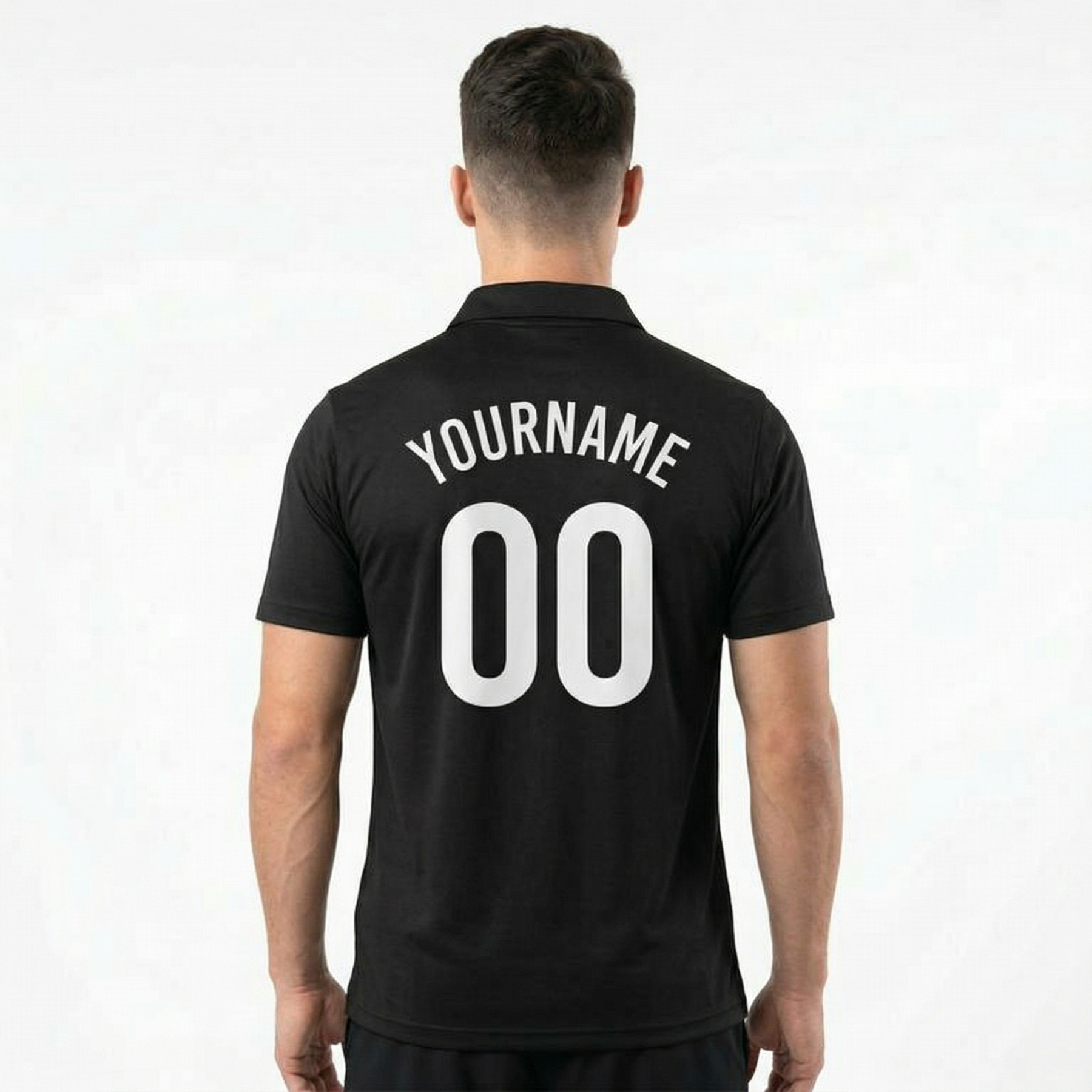 Custom Black & White Custom Soccer Jersey