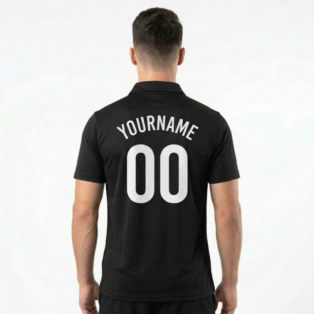 Custom Black & White Custom Soccer Jersey