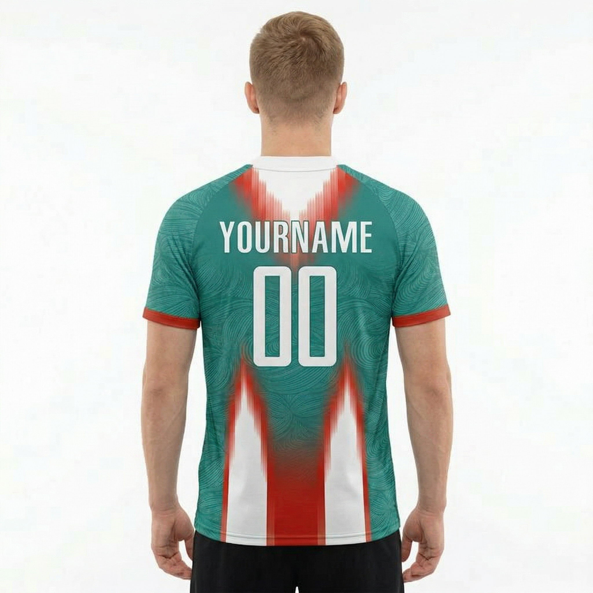 Custom Green & White/Red Custom Soccer Jersey