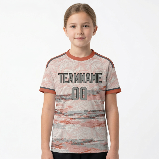 Custom Pink & White/Grey Custom Soccer Jersey