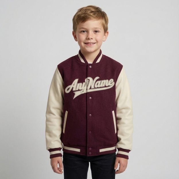 Custom Purple & White Full-Snap Raglan Sleeve Fleece Jacket