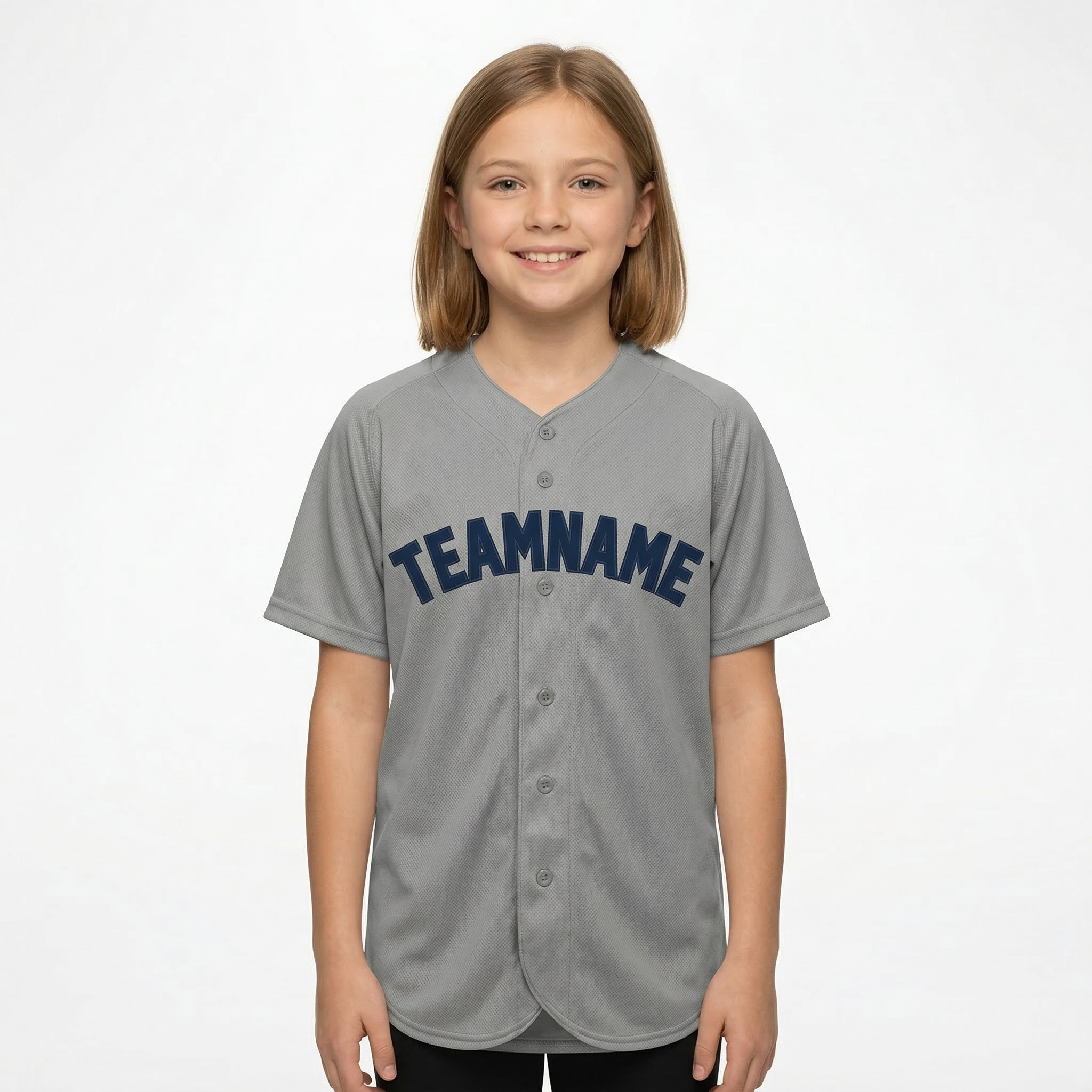 Custom Grey & Royal Blue Classic Fashion Baseball Jersey