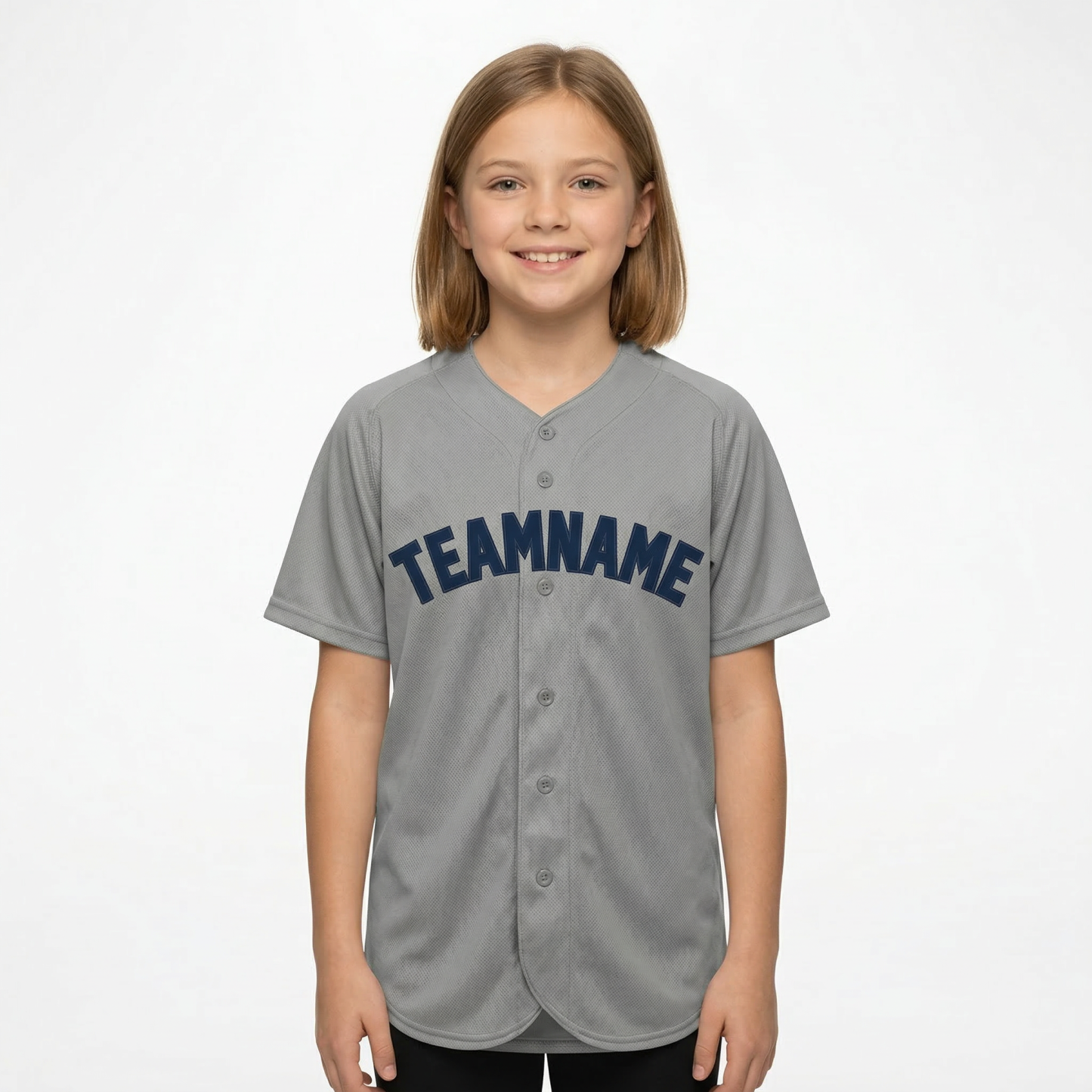 Custom Grey & Royal Blue Classic Fashion Baseball Jersey