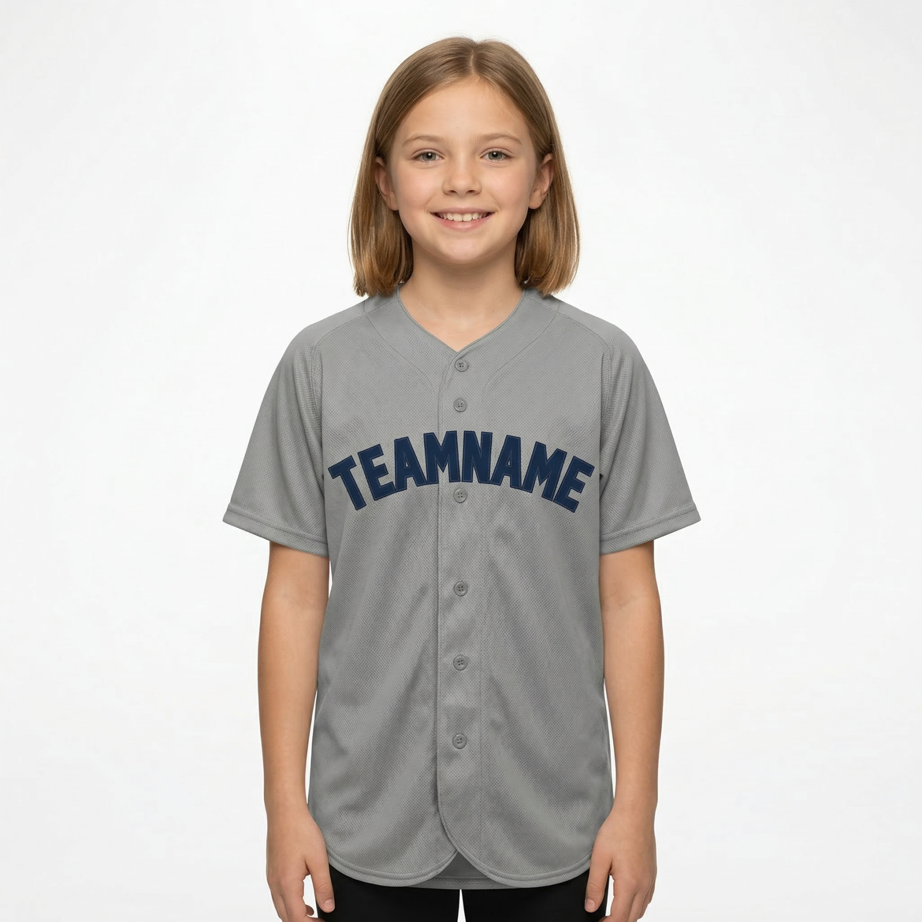 Custom Grey & Royal Blue Classic Fashion Baseball Jersey