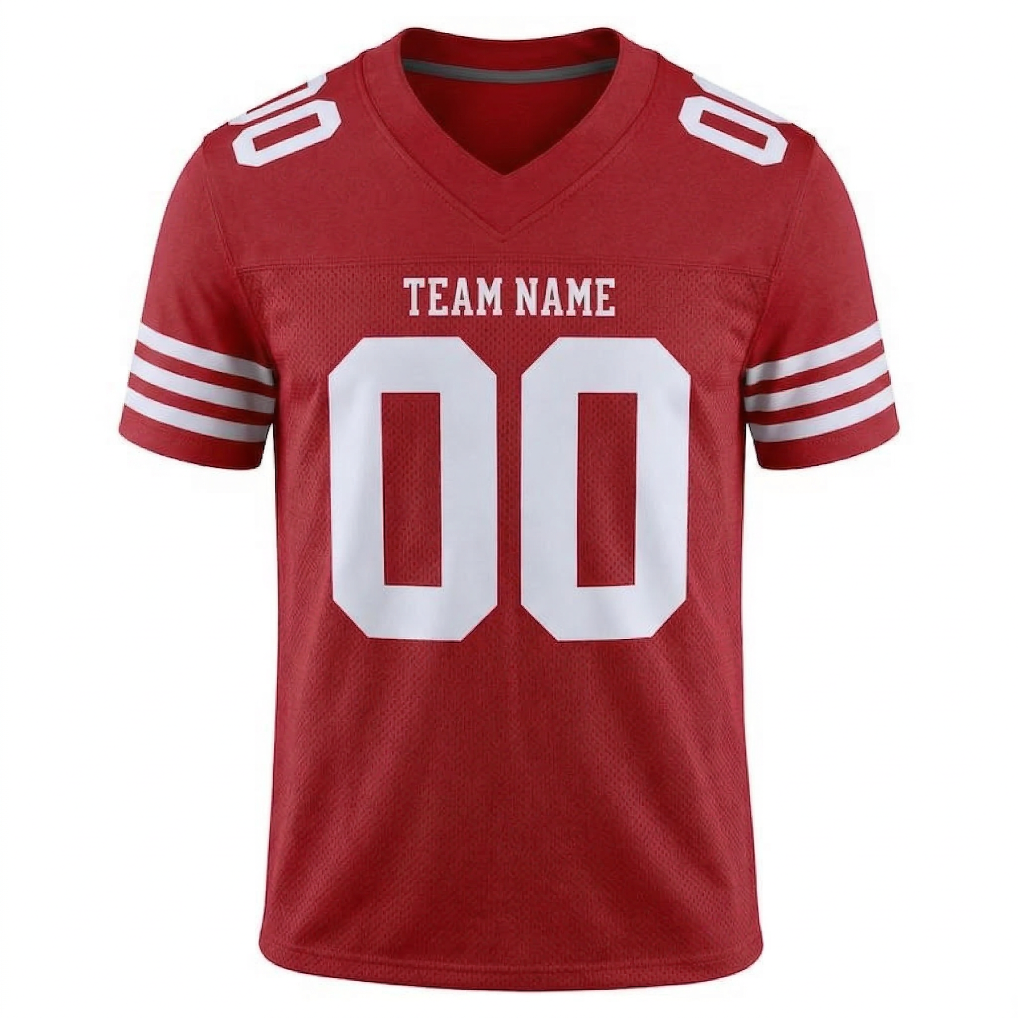 Custom Red & White Football Jersey