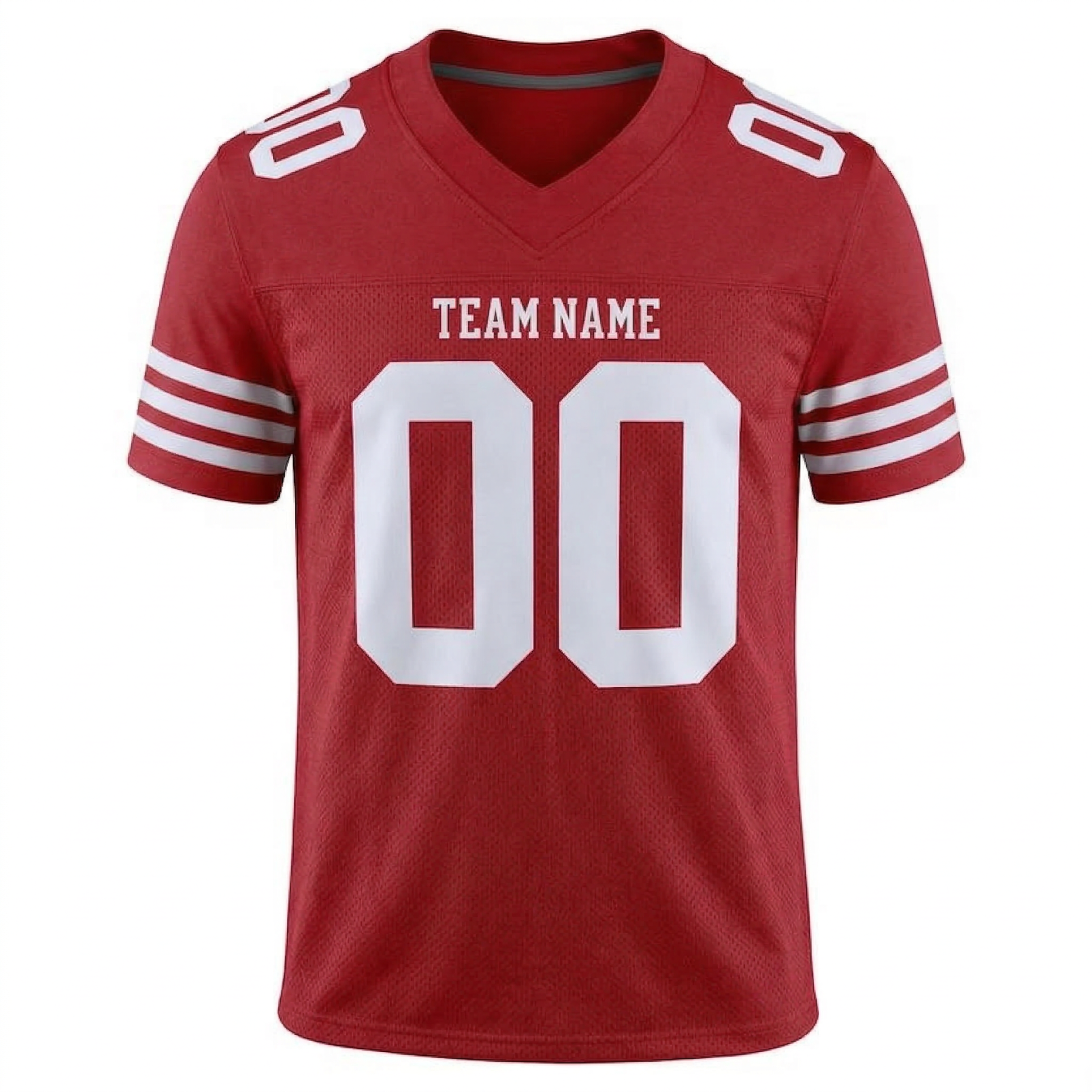 Custom Red & White Football Jersey