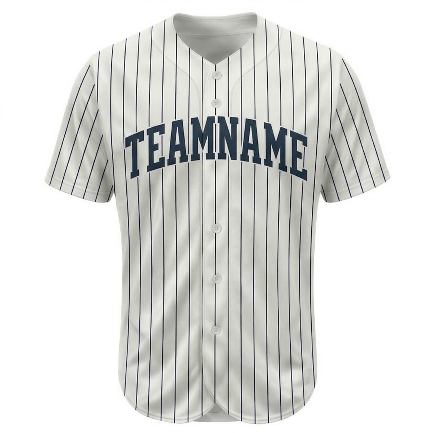 Custom White & Black Pinstripes Classic Fashion Baseball Jersey