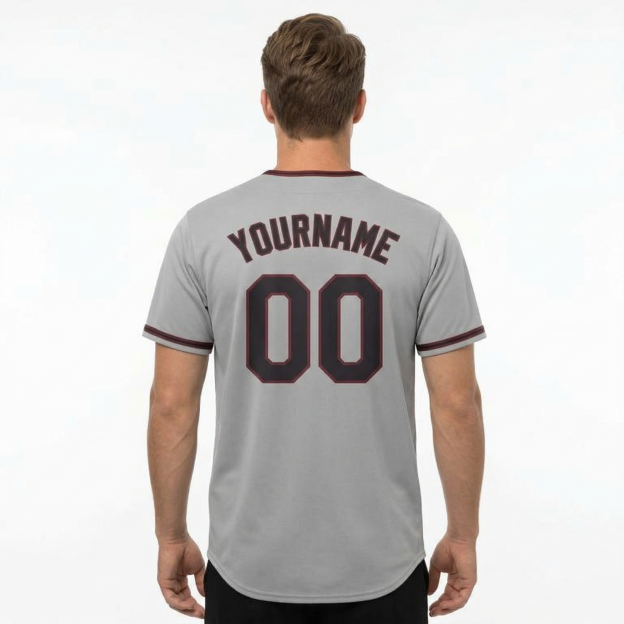 Custom White & Black/Red Classic Fashion Baseball Jersey