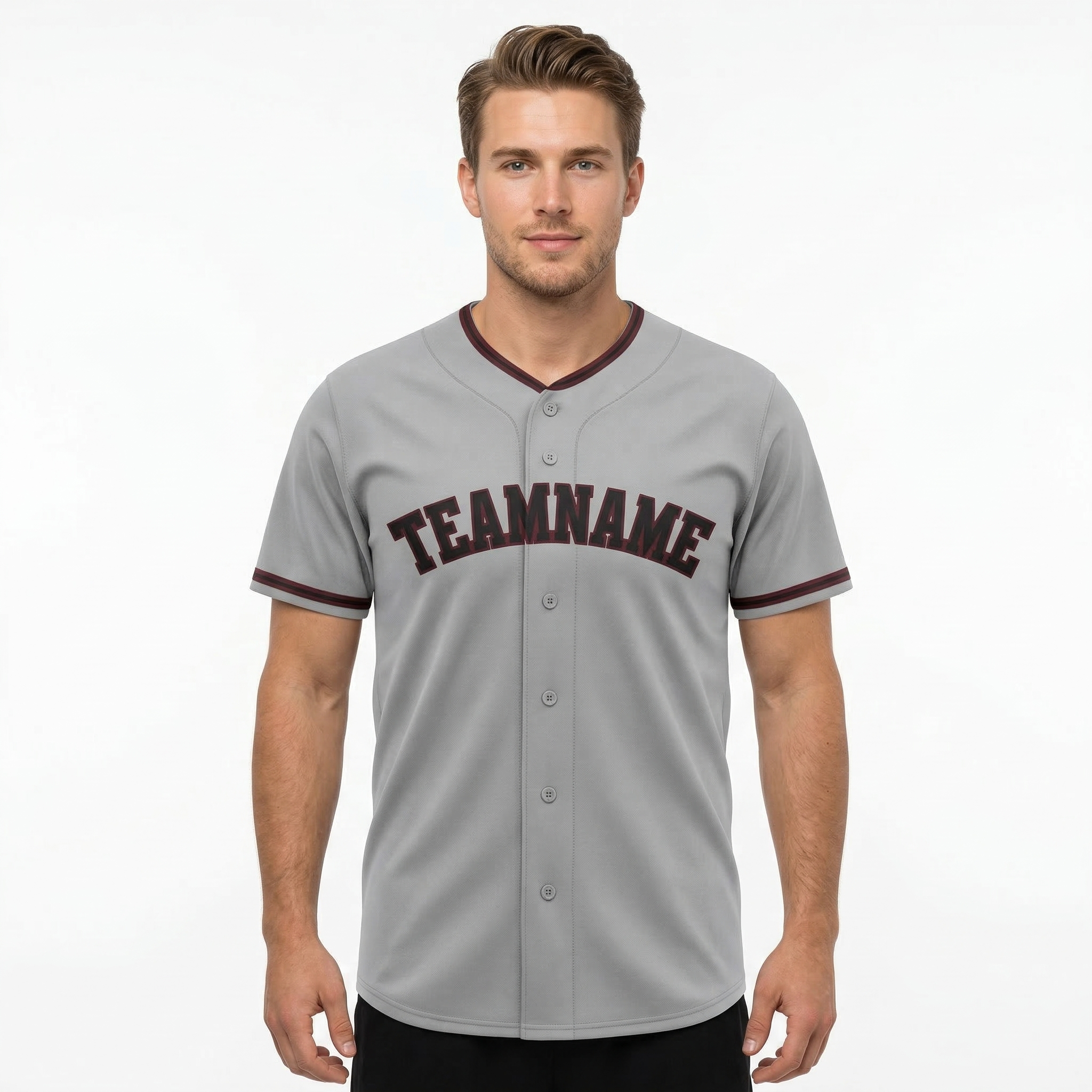 Custom White & Black/Red Classic Fashion Baseball Jersey