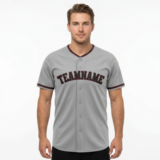 Custom White & Black/Red Classic Fashion Baseball Jersey