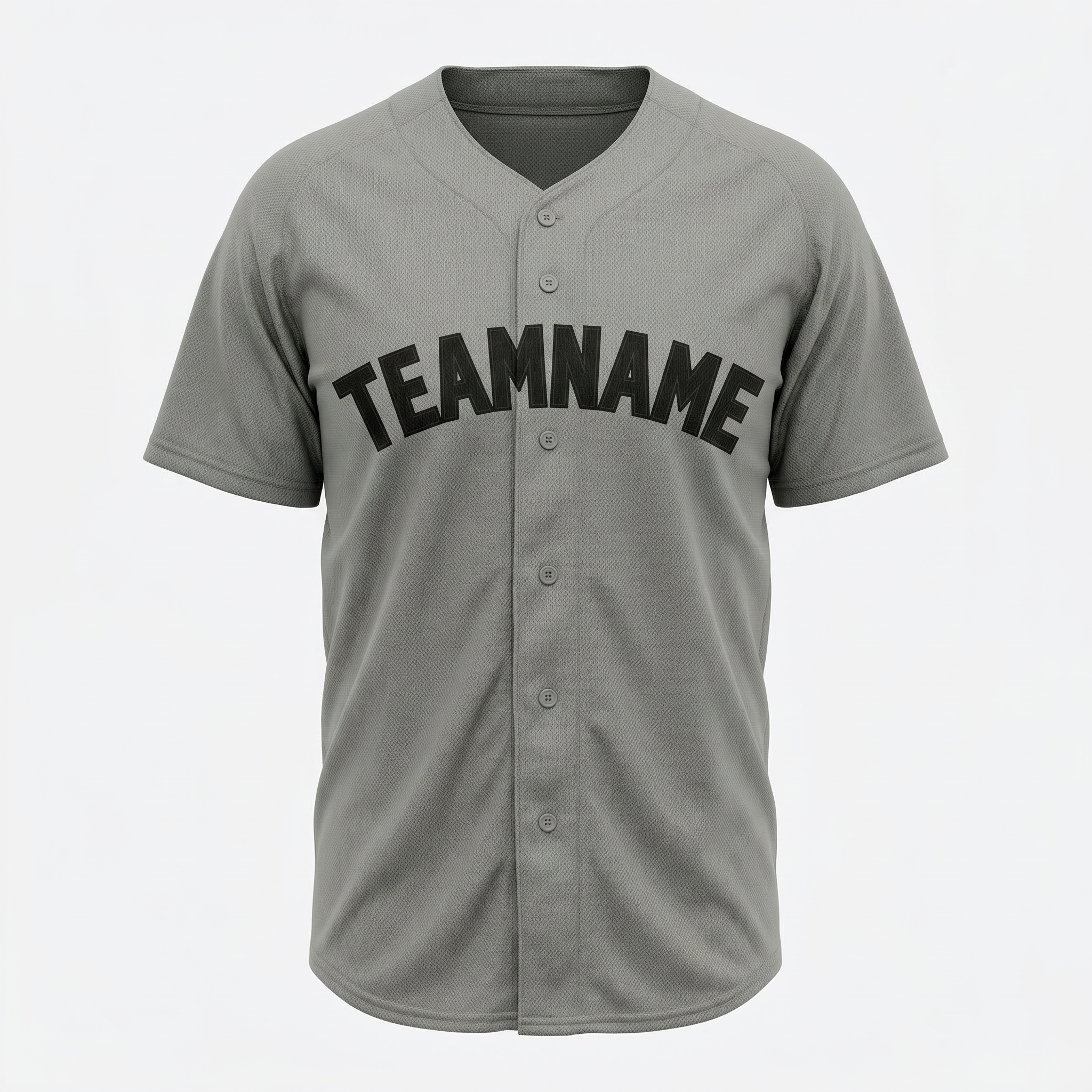 Custom Grey & Navy Blue Classic Fashion Baseball Jersey