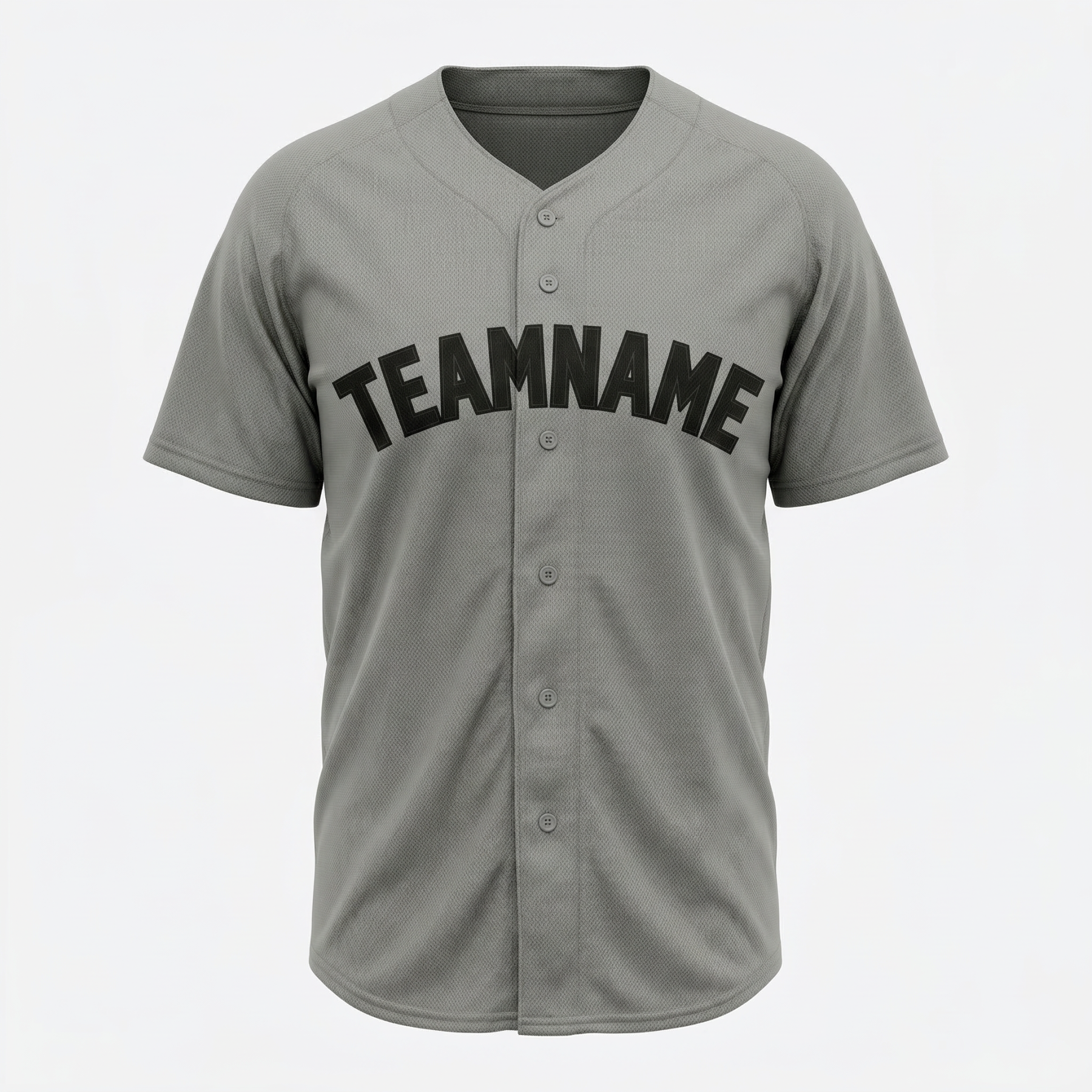 Custom Grey & Navy Blue Classic Fashion Baseball Jersey