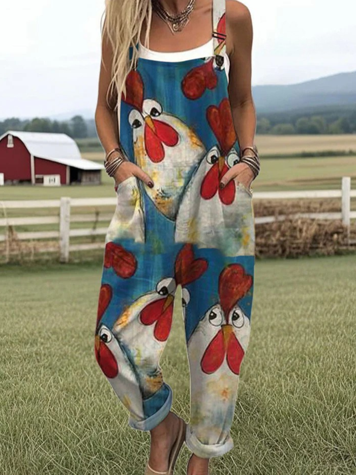Abstract Print Jumpsuit
