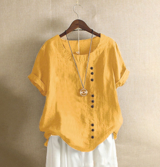 Loose Simple Solid Color Top
