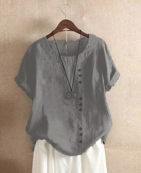 Loose Simple Solid Color Top