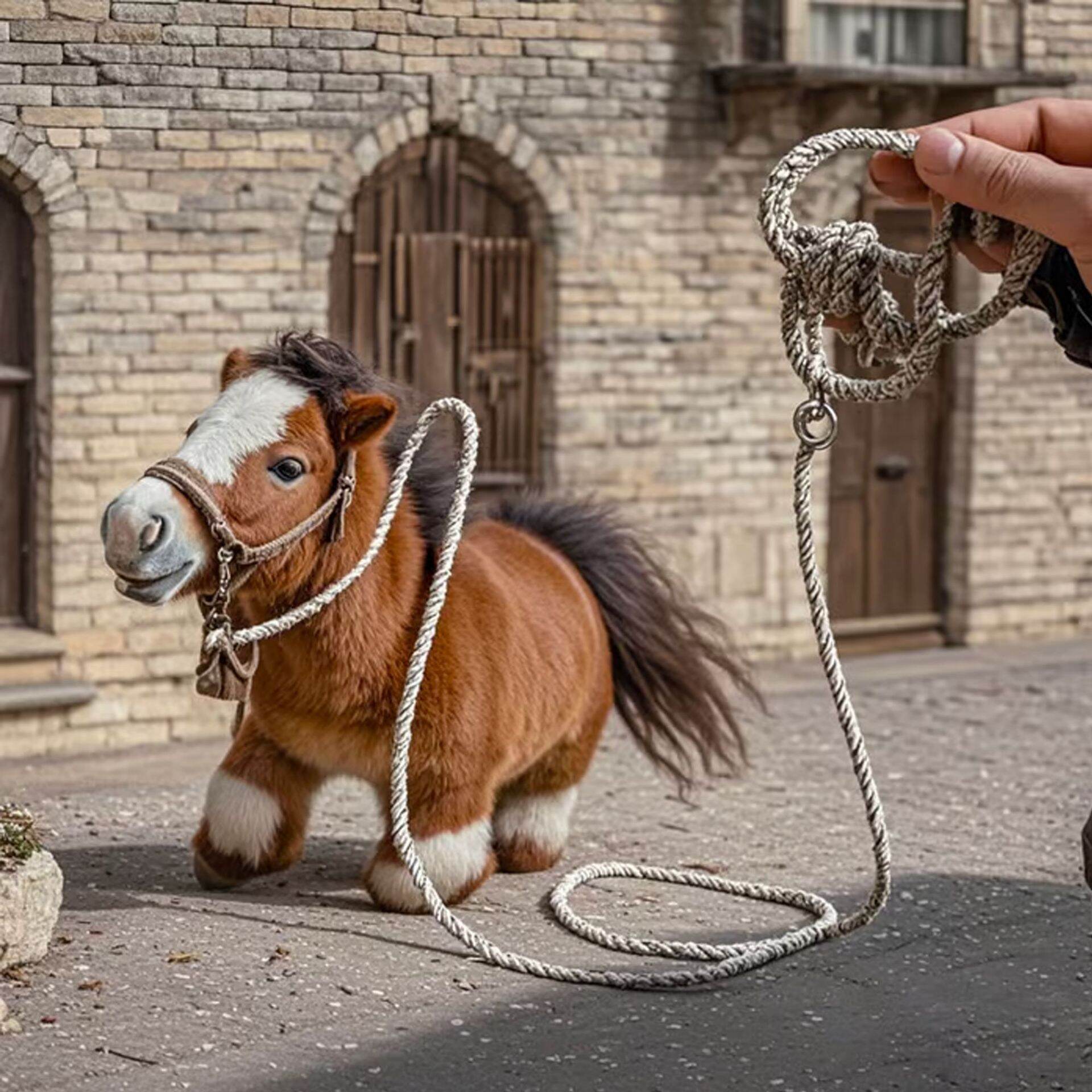 Plush Electric Pony Toy For Kids 6 Months Lifelike Robot Electric Toys Walks And Wags Tail Horses With Movements Without Battery