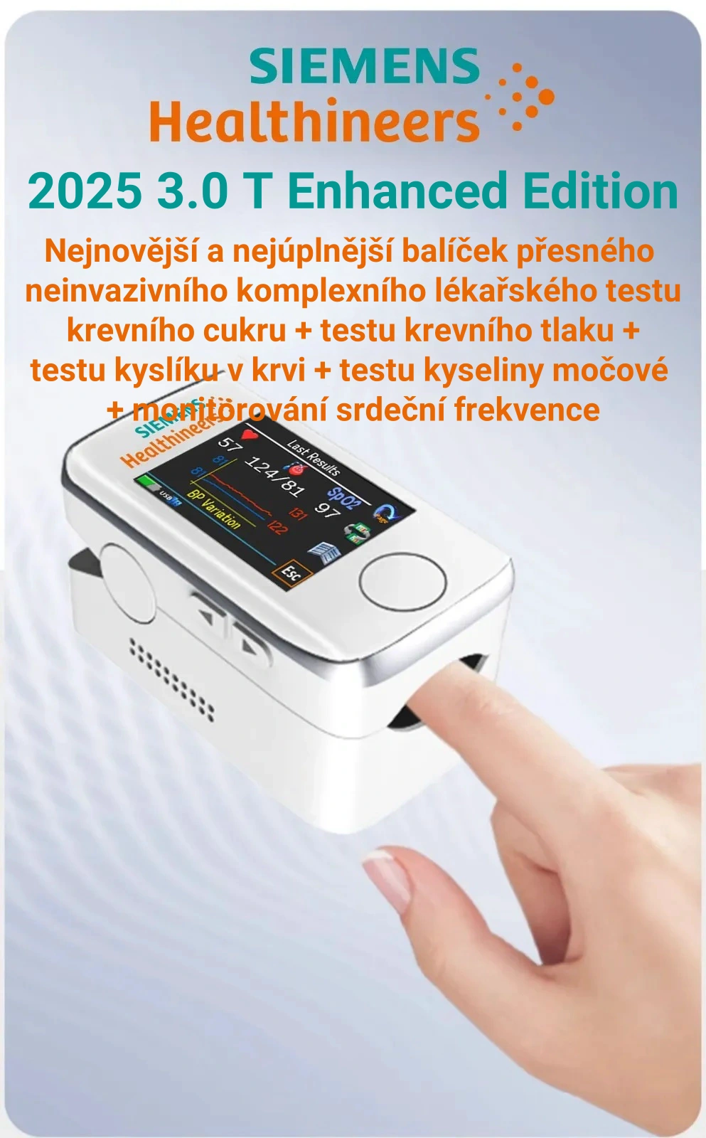 Bezbolestný glukometr pro každodenní kontrolu