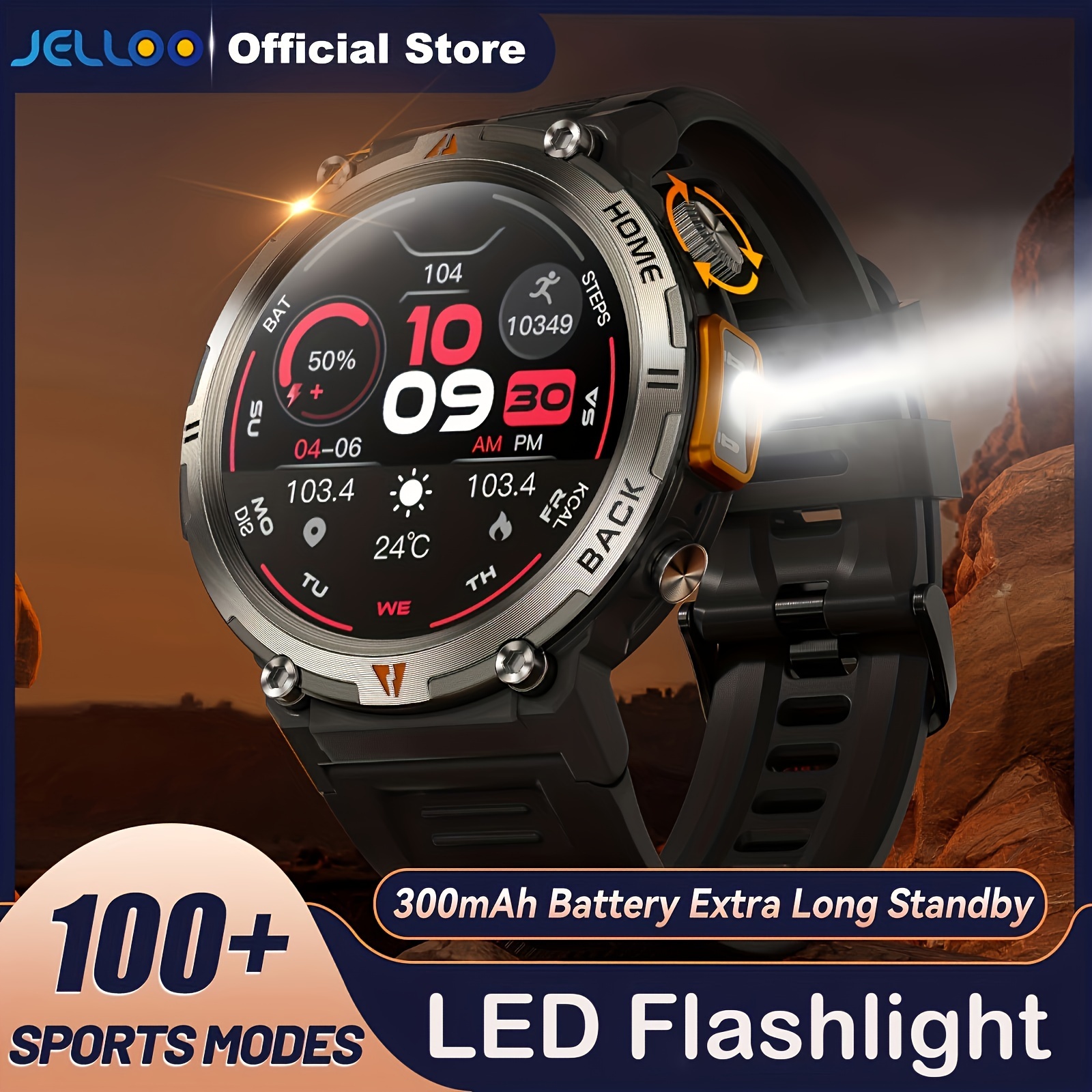 Orologio intelligente sportivo da uomo JELLOO