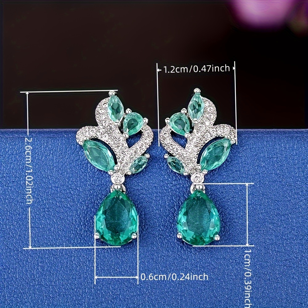 🎁 50% sleva na všechny produkty !✨Elegantní a luxusní stylové náušnice ze smaragdových kamenů💎