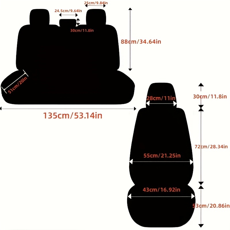 Set de 5 huse de scaun auto Pachet complet Pernă de scaun auto din piele PU Husă de scaun auto universală Set complet compatibil cu modelele cu cinci locuri