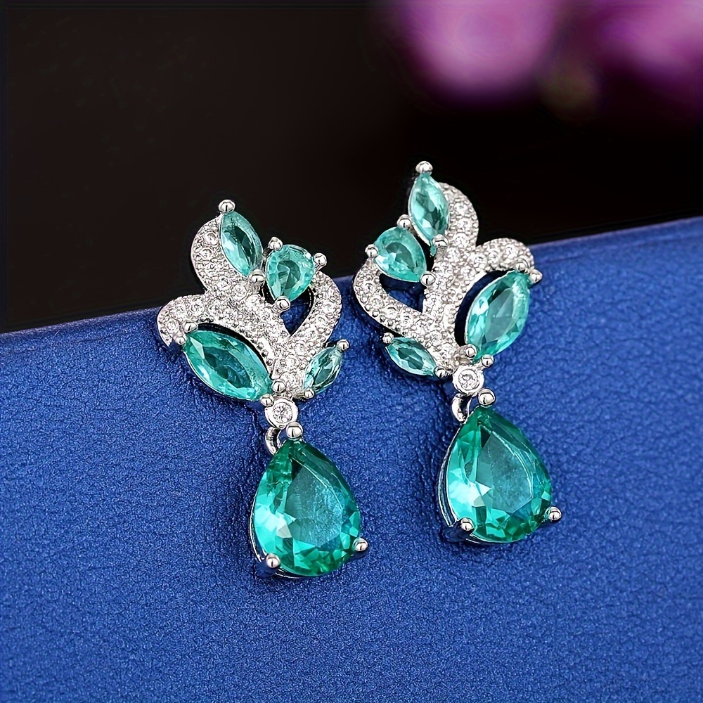 🎁 50% sleva na všechny produkty !✨Elegantní a luxusní stylové náušnice ze smaragdových kamenů💎