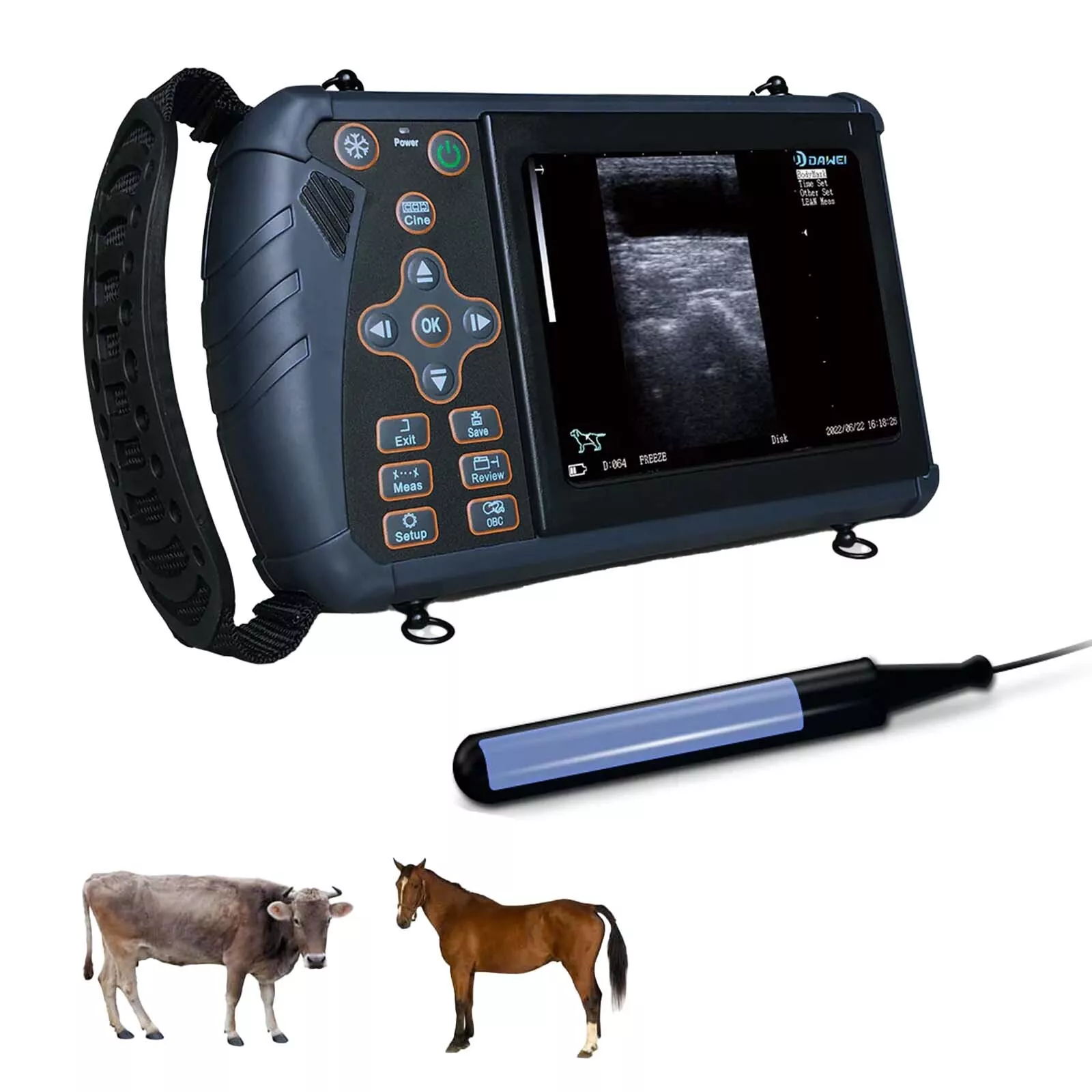 Esco Vet máquina de ultrasonido veterinario portátil (diagnóstico de gestación y salud de órganos)