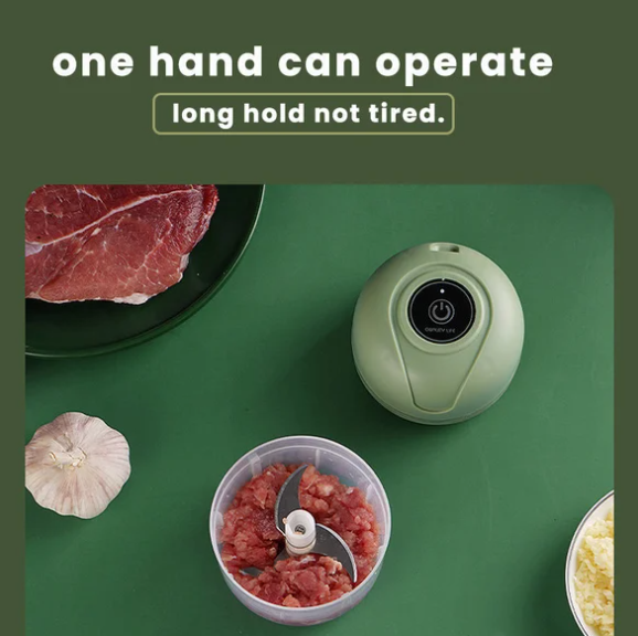 (🎁2024 žhavý novoroční výprodej🎁 50% SLEVA)-USB dobíjecí elektrický mlýnek na česnek