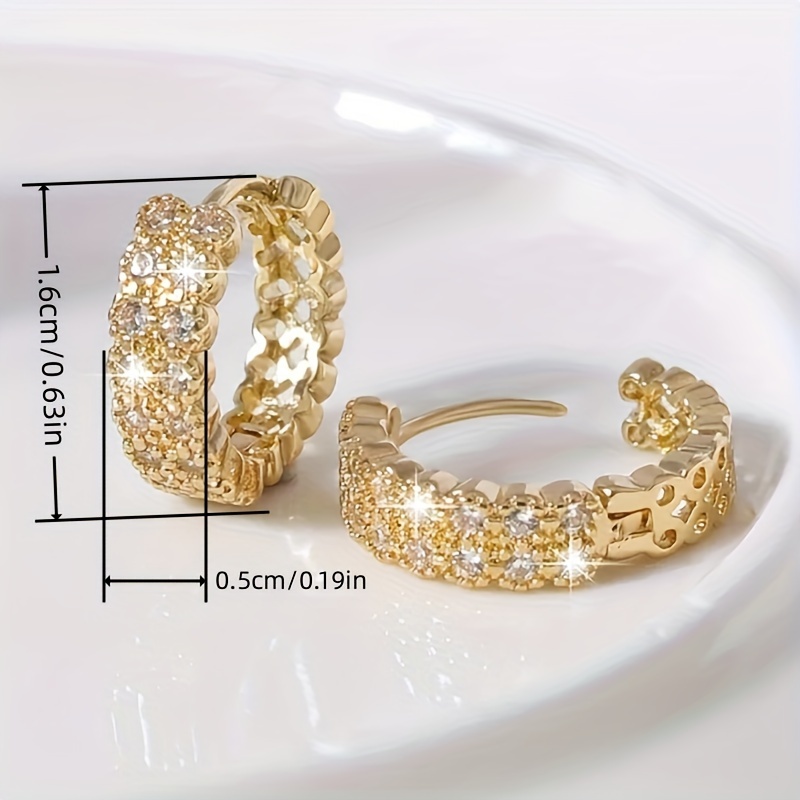 🎁 50% kedvezmény minden termékre!💫Kiváló és elegáns 18K arany karika fülbevaló nőknek👑