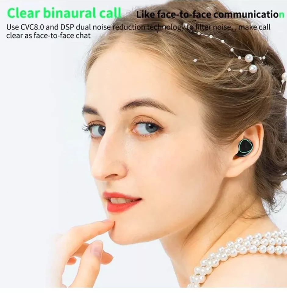 Fones de ouvido Bluetooth M10, com bateria de longa duração, cancelamento de ruído sem fio, para jogos e esporte, TWS intra-auricular
