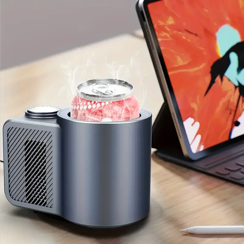 Caneca Inteligente 2 Em 1, Controle De Temperatura Para Aquecer E Resfriar No Carro Com Display De LED, Ideal Para Café, Chá, Água, Leite, Cerveja E Muito Mais