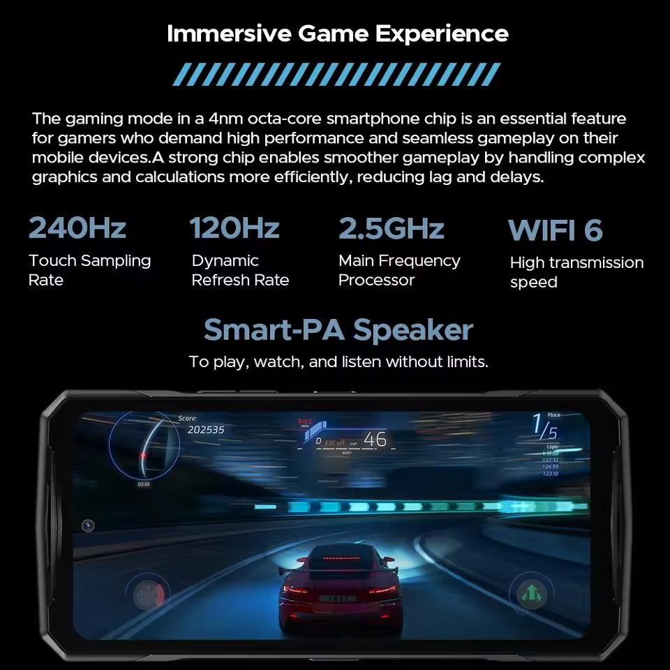 Estreia mundial Doogee V40 Pro 5G telefone robusto 6.78 "16gb + 512gb telefones de jogos 