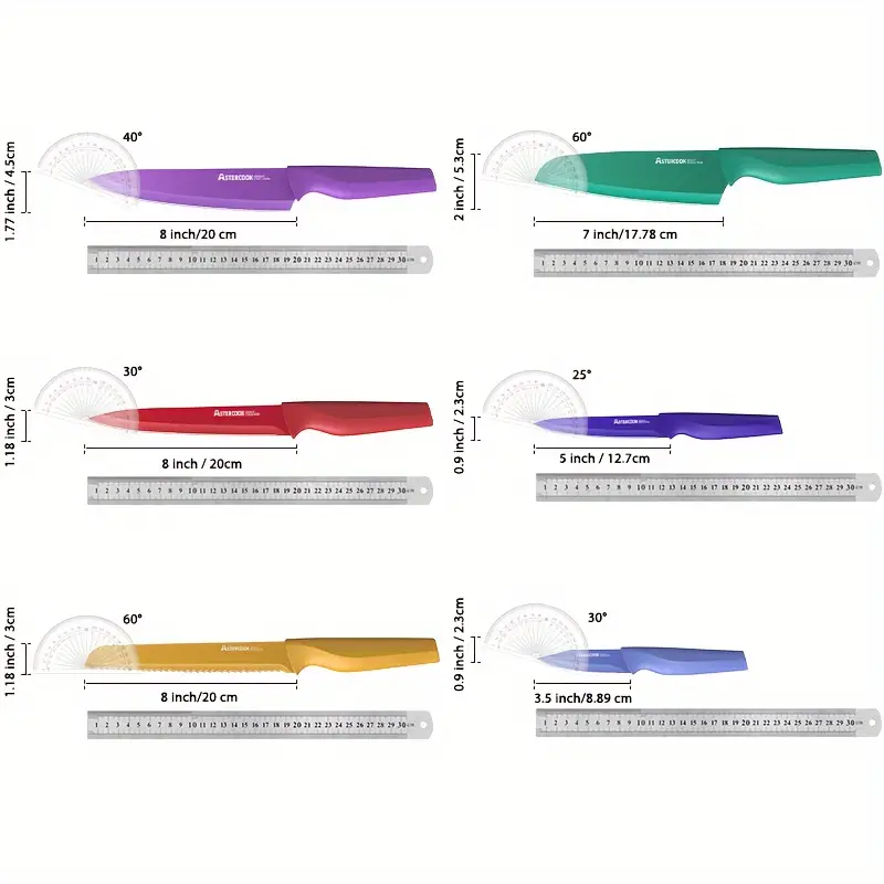 Zwilling J.A. Henckels 12dílná sada barevných kuchyňských nožů z nerezové oceli