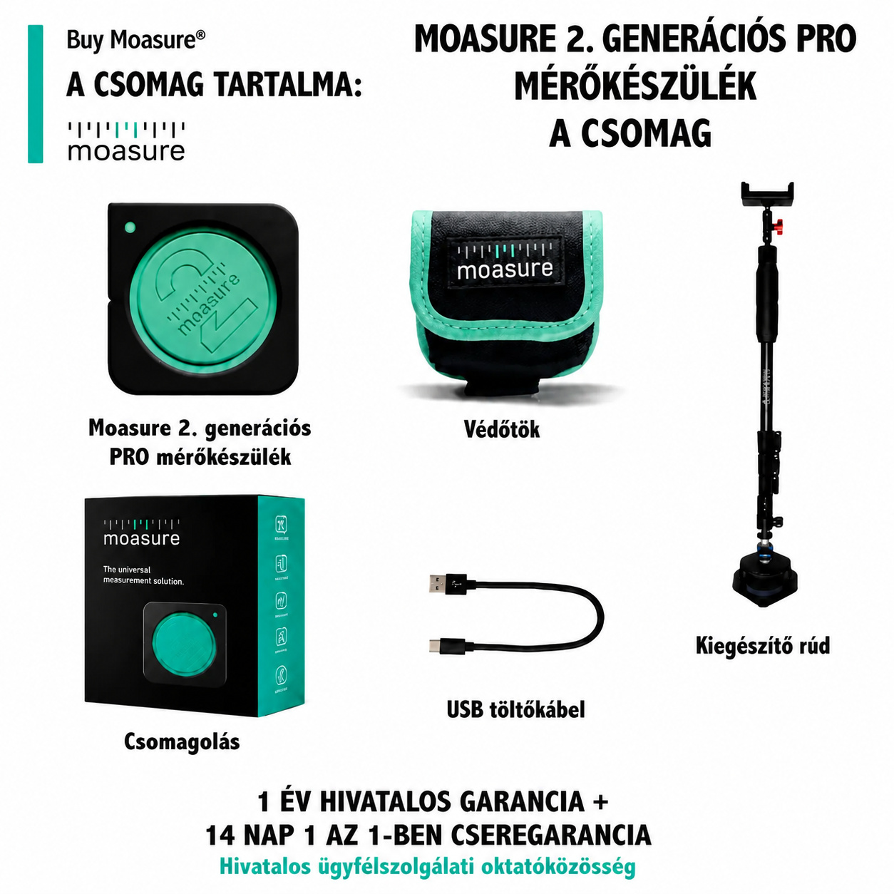 [Copy]MoasureONE intelligens vonalzó mérőeszköz