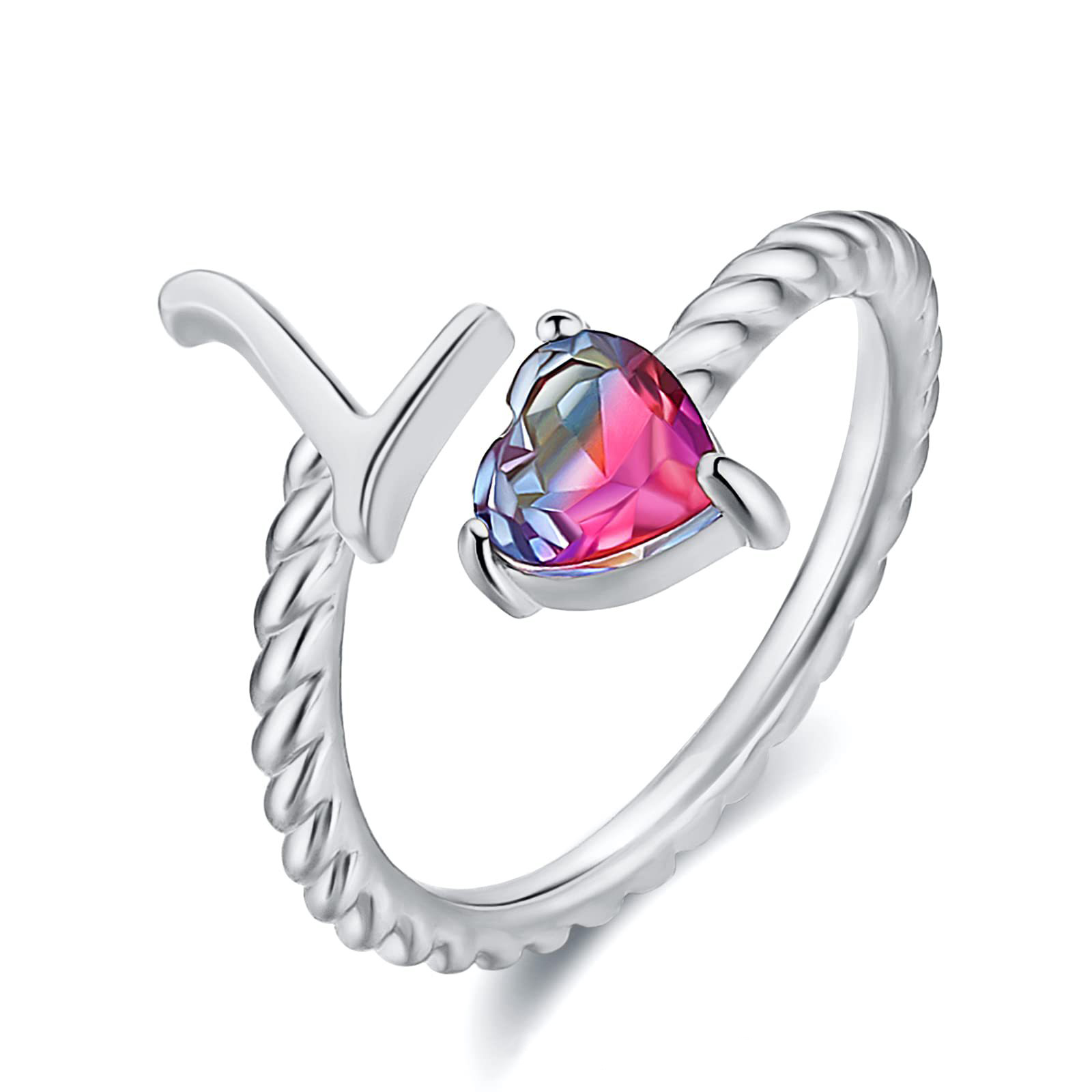 🎁 50% sleva na všechny produkty ! 💍Počáteční prsten od A do T Prsten s pozlaceným 18karátovým zlatem✨