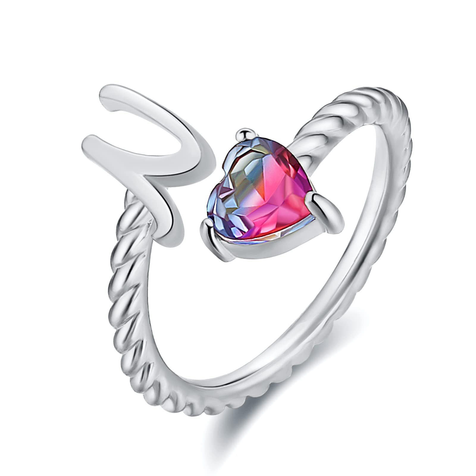🎁 50% sleva na všechny produkty ! 💍Počáteční prsten od A do T Prsten s pozlaceným 18karátovým zlatem✨