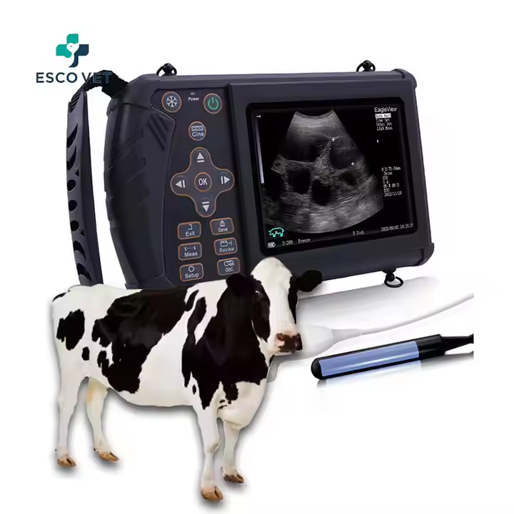 Esco Vet máquina de ultrasonido veterinario portátil ,Escaneo de embarazo confiable, edad gestacional automática y cálculo estimado de la fecha de parto con facilidad.