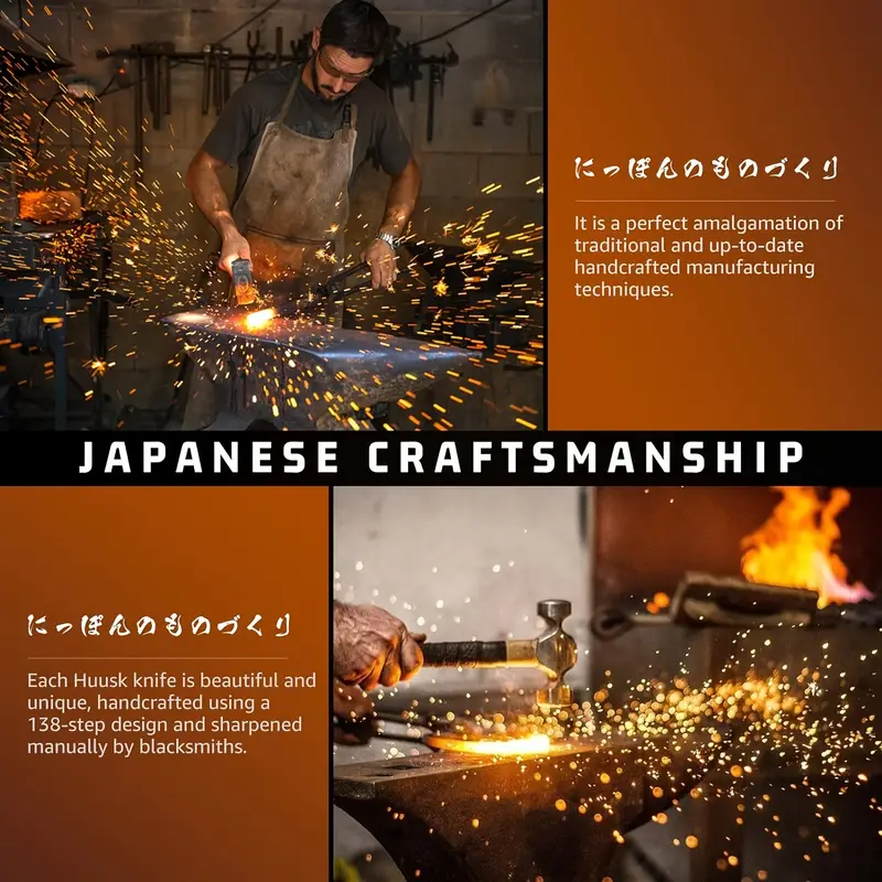 Master Class japonský kovaný šéfkuchařský nůž - čepel řezbářského nože v srbském stylu