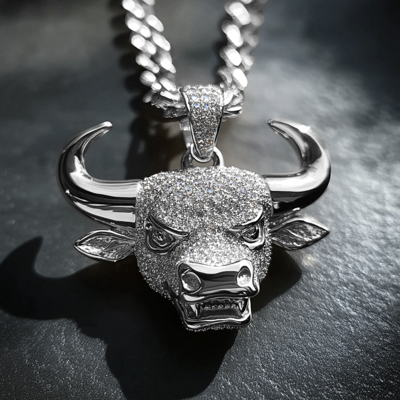 Out Bull Head Pendant