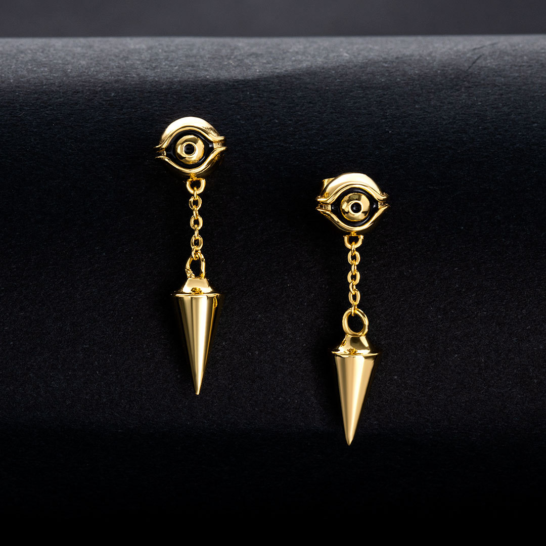 Eye of Ra Cron Drop Earrings