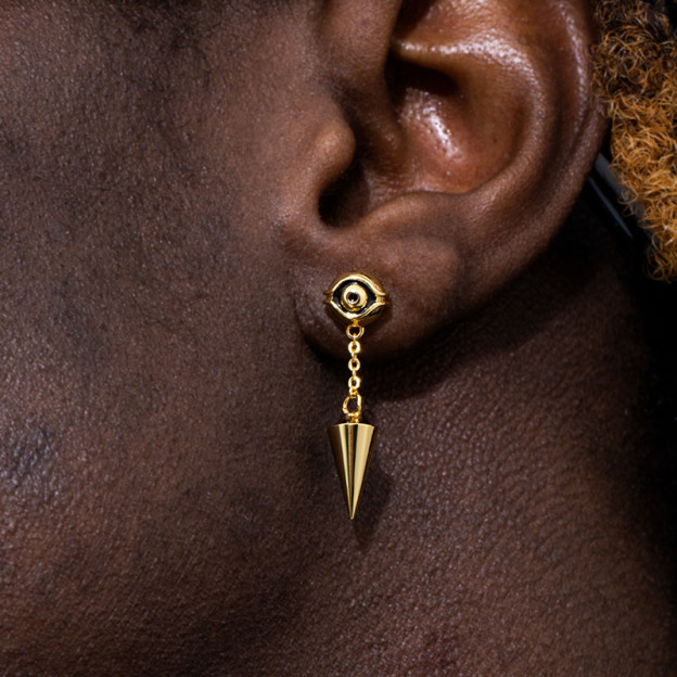 Eye of Ra Cron Drop Earrings