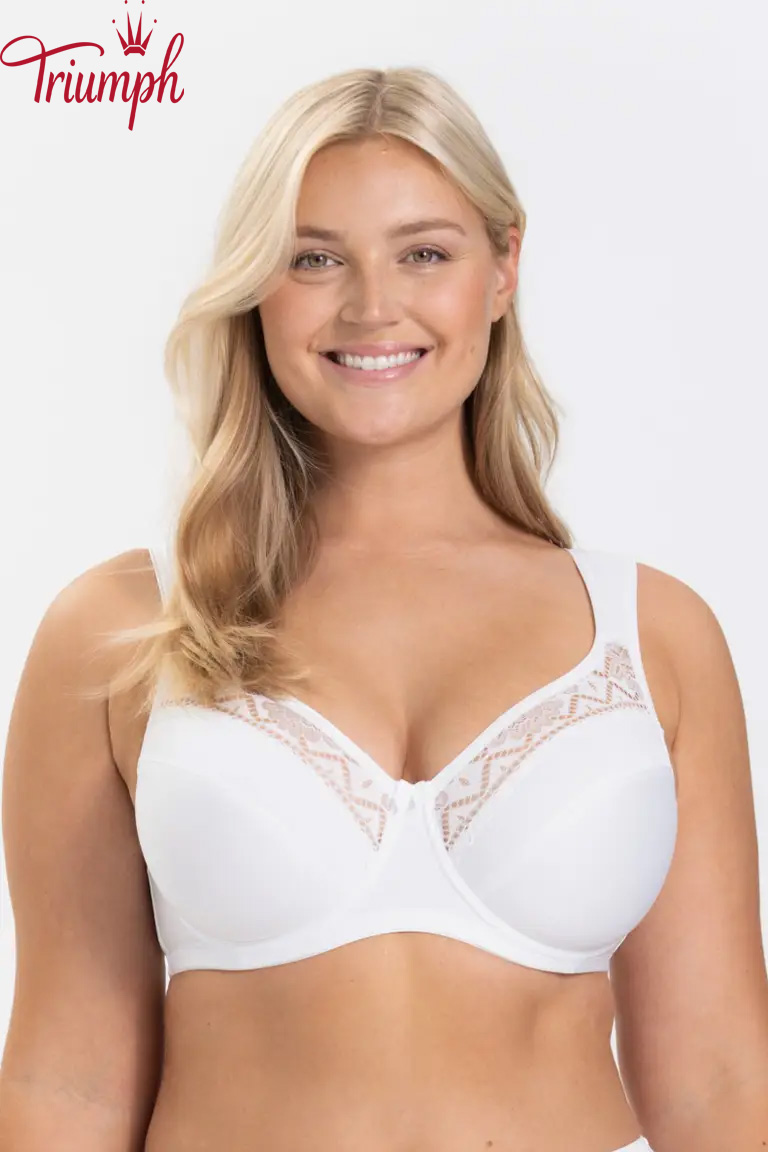 Triumph - (3 Πακέτο) Σουτιέν χωρίς σύρμα Κύπελλα χωρίς επένδυση με επίπεδες ραφές