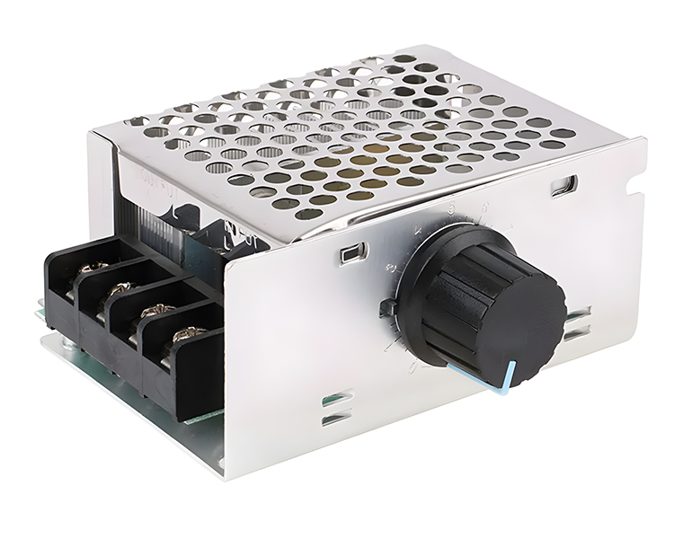 【2/4/6 PZ】Regolatore di tensione elettronico ad alta potenza regolabile SCR da 4000 W / Regolazione della velocità / Regolazione della temperatura - con custodia assicurativa