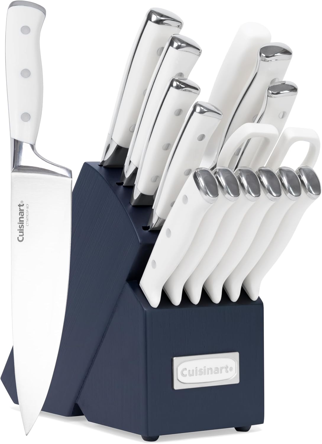 Cuisinart 15-Piece Knife Set with Block, High Carbon Stainless Steel,