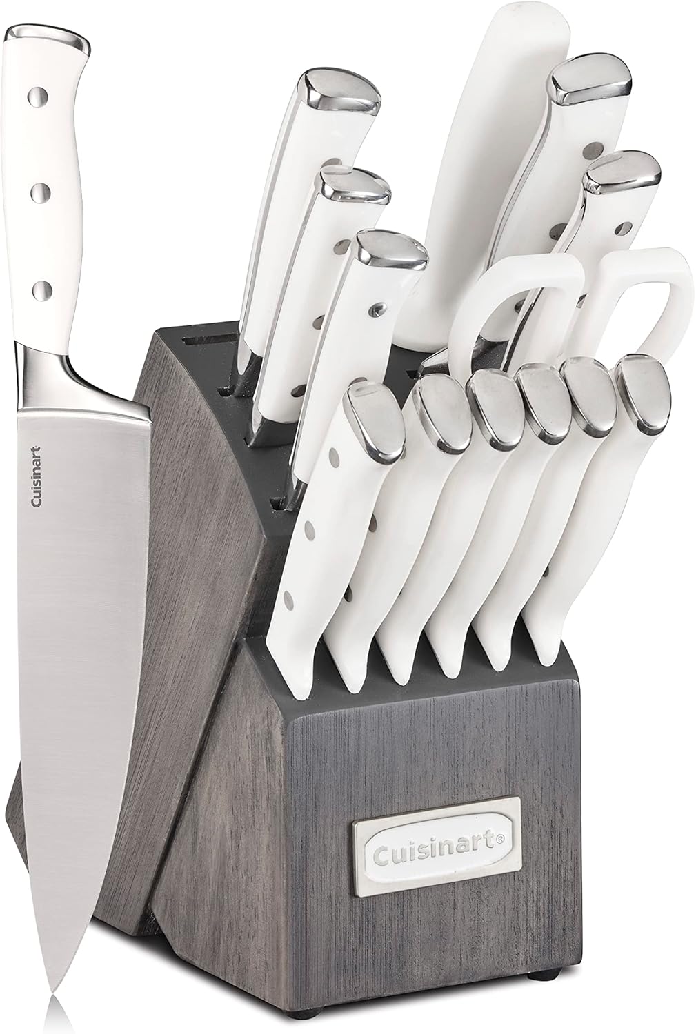 Cuisinart 15-Piece Knife Set with Block, High Carbon Stainless Steel,