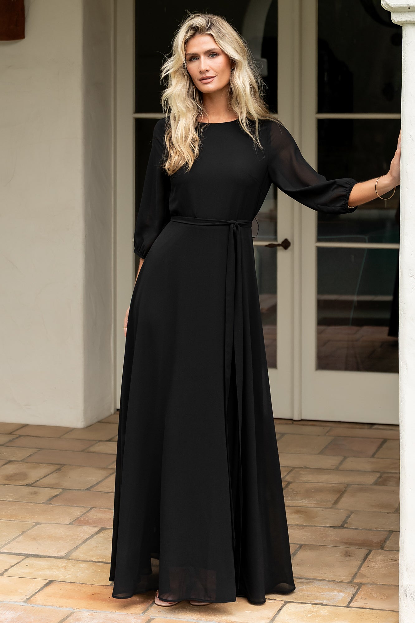 Rebecca Maxi Dress | Black-My Beautiful Style