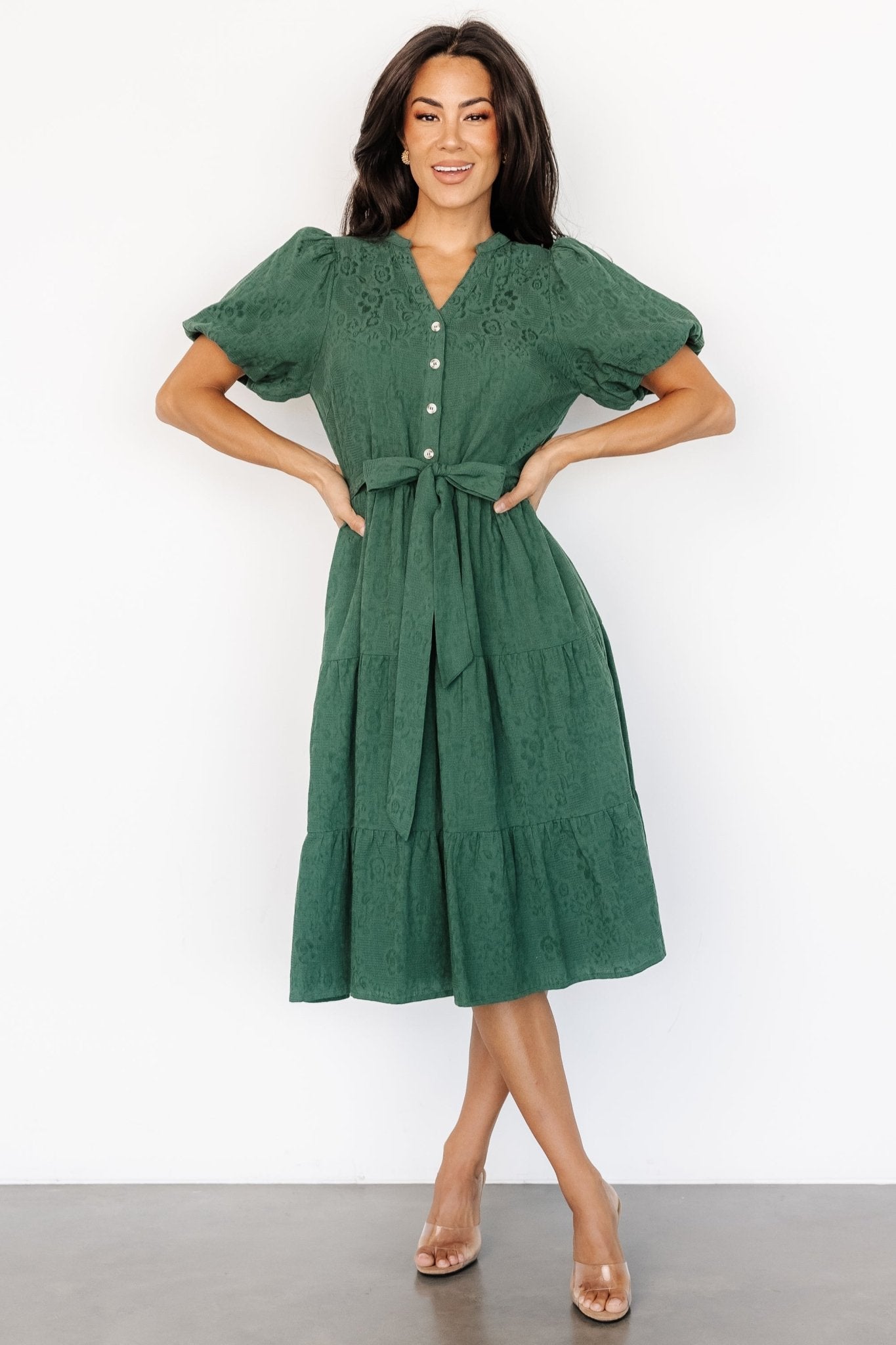 Philippa Midi Dress | Green-My Beautiful Style